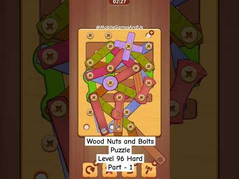 Wood Nuts and Bolts Puzzle Level 96 Hard Part - 1 #halloween #games #woodnutsandbolts