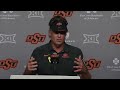 Mike Gundy recaps Oklahoma State football's 63-17 win over Arkansas Pine Bluff