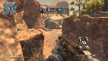 MW3 cross map throwing knife on gulch and Killcam throwing knife gotter love the throwing knife