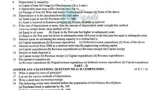 11th Accountancy 2nd Mid Term Original Question Paper EM 2024 Madurai District