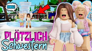 ISY & SANDY 👭🏻 sind PLÖTZLICH SCHWESTERN 😍 in BROOKHAVEN 🏡 Roblox Roleplay Story RP DEUTSCH