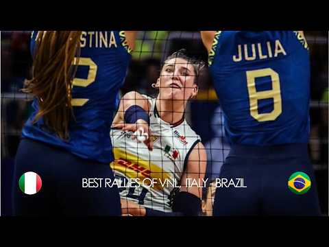 Video Best Rallies of VNL, Italy vs Brazil | Volleyball Nations League 2025