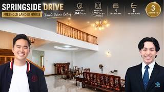 Freehold Landed Home at Springside Drive | 3 Storeys | 1,847 sqft Land | Double Volume Ceiling