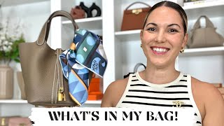 WHAT'S IN MY BAG; HERMES PICOTIN 18  addressing the opening, what I'm carrying & how I pack it