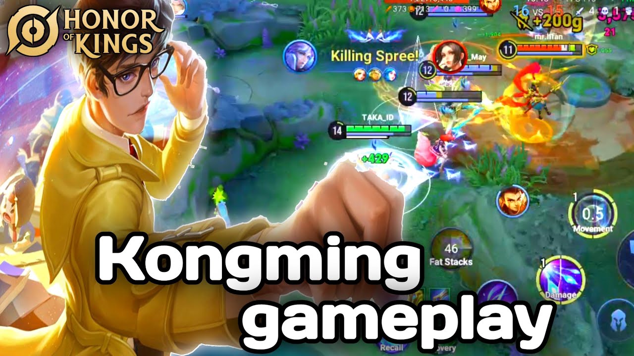 Kongming gameplay honor of kings