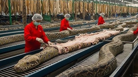 Inside the Snake Leather Factory  How Snake Leather Becomes a $13,000 Luxury Jacket  Full Process