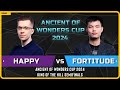 Wc3  ud happy vs fortitude hu  semifinals  ancient of wonders cup 2024