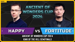 WC3 - [UD] Happy vs Fortitude [HU] - Semifinals - Ancient of Wonders Cup 2024