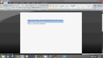 Microsoft Word: How to Capitalize/Lowercase All Selected Words
