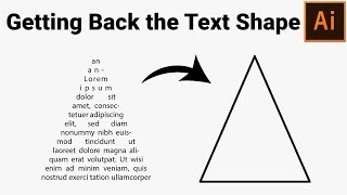 How to Get Back the Area Text Shape in Adobe Illustrator