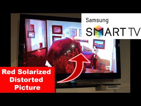 How to Fix SAMSUNG TV Red Solarized Distorted Picture || SAMSUNG LED TV Red Screen Problem