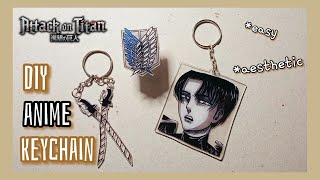 HOW TO MAKE DIY ATTACK ON TITAN KEY CHAIN, PIN, BROOCH