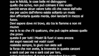 MOSTRO - POCO PRIMA DELLO SCHIANTO (TESTO/LYRICS)