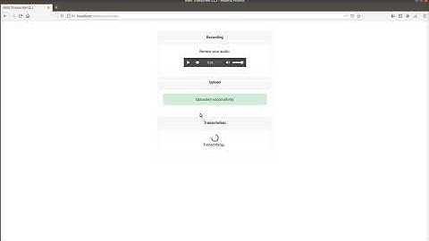 Speech to text web application