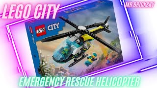 LEGO City 60405 Emergency Rescue Helicopter Speed Build - Mr Bricksky