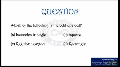 Find the odd figure out | CSIR-NET JUNE 2017 | General Aptitude | July Mary Mathew