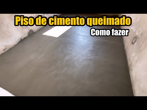 COMO FAZER PISO DE CIMENTO QUEIMADO 👆🏾