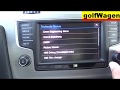 VW Golf 7 radio hidden menu /green engineering menu activated/