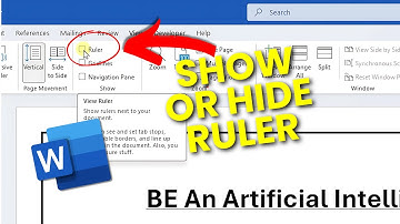 How to Show (or hide) Ruler In Microsoft Word