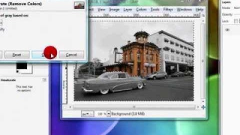 How to create a colorsplash effect in GIMP