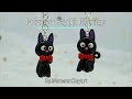 Kiki‘ s Delivery Service Jiji Cat Earring Tutorial in Polymer Clay 魔女宅急便小黑猫软陶耳环教程