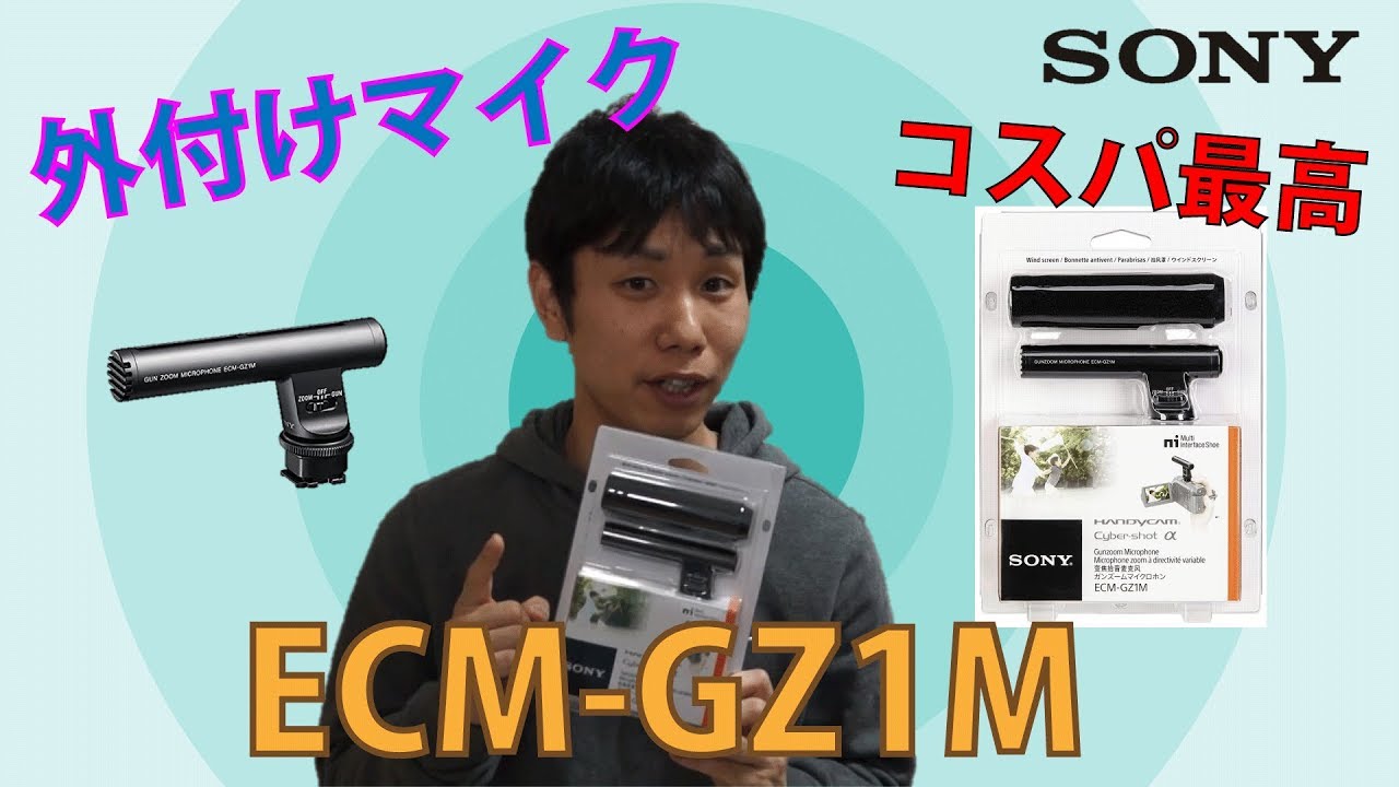 ソニーの外付けガンマイク ECM-GZ1Mを買ってみた 外で色々テスト撮影