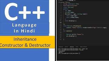 27 Master C++ Programming  C++  Constructor and Destructor in Inheritance in Hindi