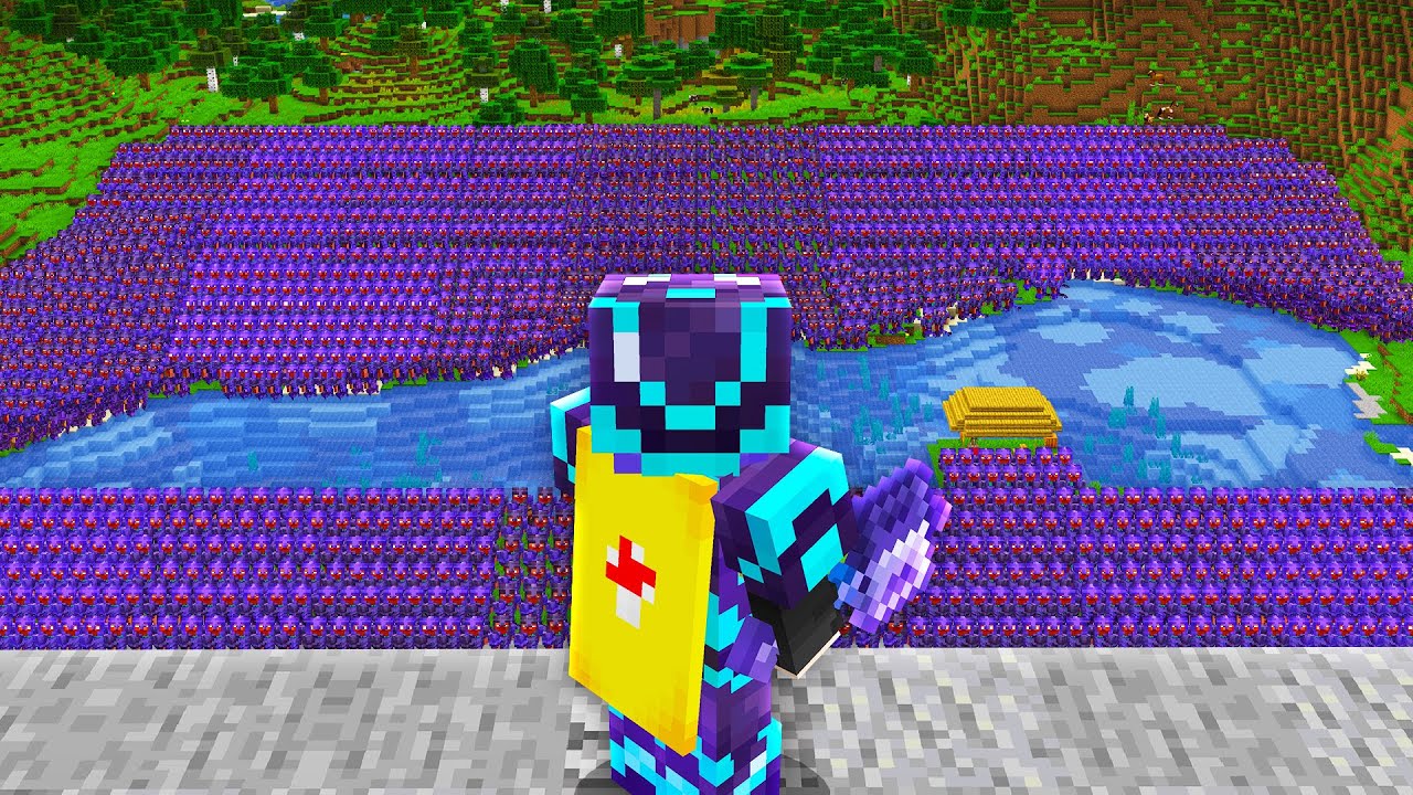 1 PRO vs 100 JOGADORES no MInecraft