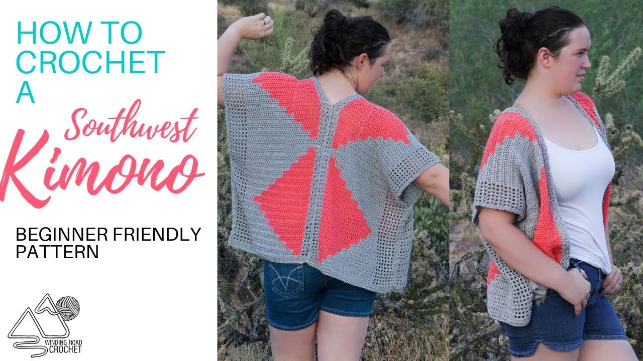 How to Crochet a Kimono Step by Step Tutorial for Beginners YouTube