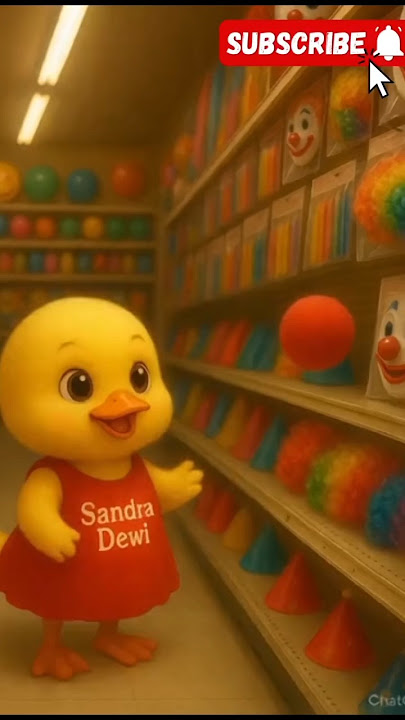 the little duck turned into a clown and performed juggling for its friends #duck #cute #shorts