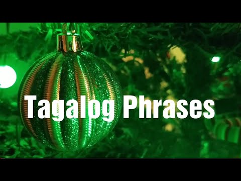 Tagalog Phrases for Christmas - YouTube