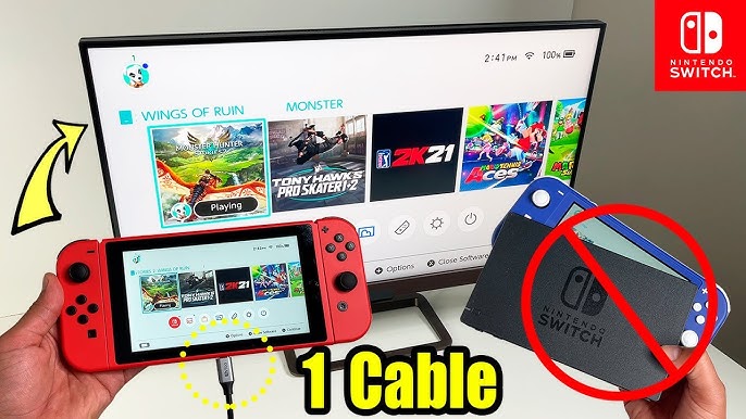 usb cable how to connect nintendo switch to tv with usb