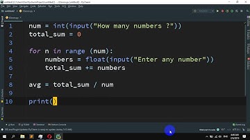 How to find average of N numbers in Python