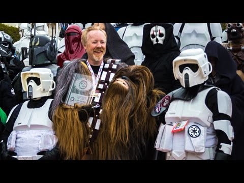 Adam Savage as Chewbacca at Comic-Con 2013
