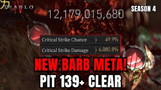 NEW BLEED BARB META - PIT 139  Season 4 Diablo 4