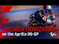 Andrea Dovizioso on board the Aprilia!  👀