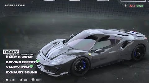 Need For Speed Unbound - Ferrari 488 Pista customization