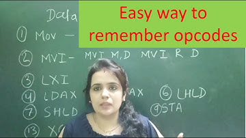 data transfer instructions in 8085