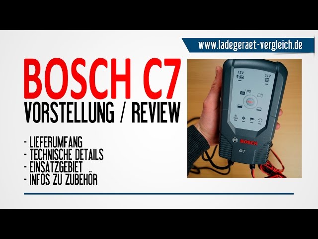 BOSCH C7 Test am Auto - Ladegerät Test & Vorstellung - 24V / 12V