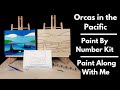 Orcas In The Pacific Paint By Number Kit - Paint With Me