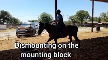 Dismounting using a mounting block - Safe way to dismount