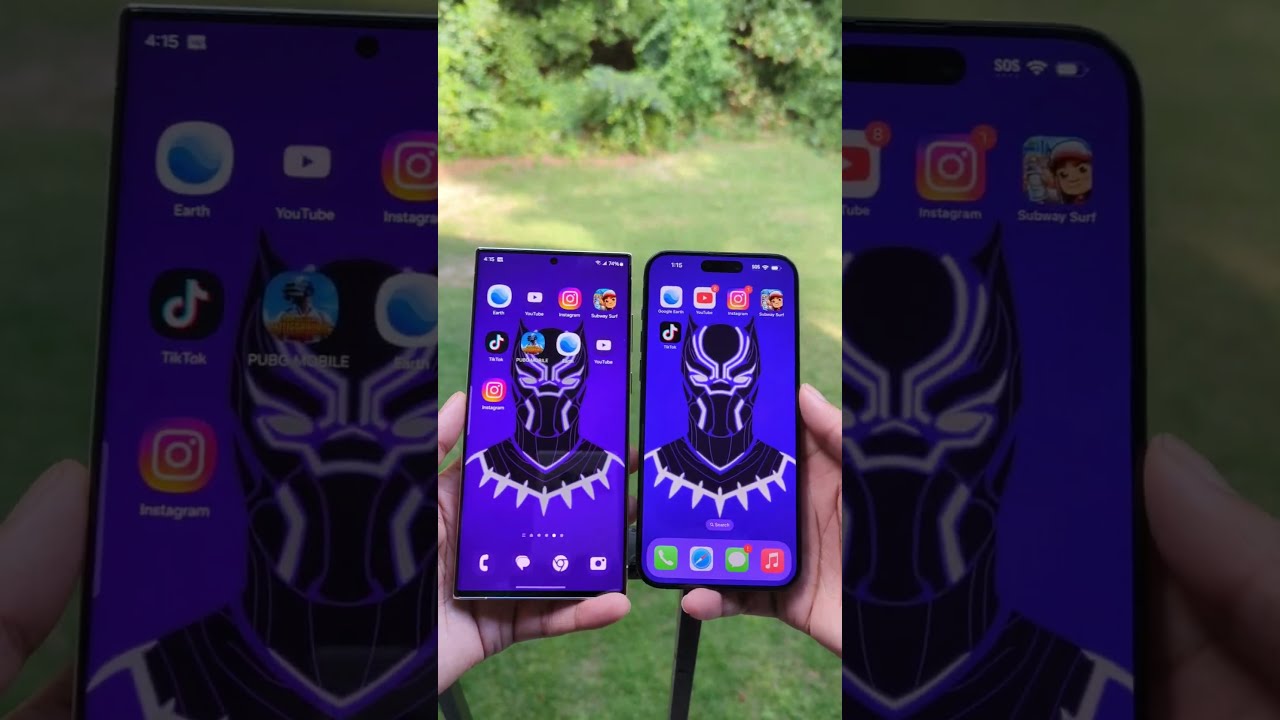 S23 Ultra VS IPhone 15 Pro Max Brightness Test Display Design
