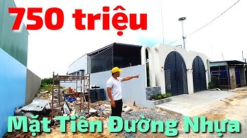 Đất đẹp để xây nhà mặt tiền đường nhựa bán giá rẻ 750 triệu có thổ cư gần Chợ QL22B Gò Dầu Tây Ninh