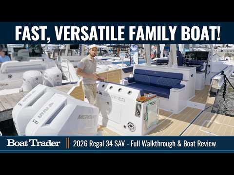 Video 2026 Regal 34 SAV (Sports Activity Vessel) – Full Walkthrough Review