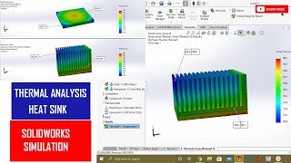 ⚡ Heat Sink Thermal Analysis in Solidworks Simulation