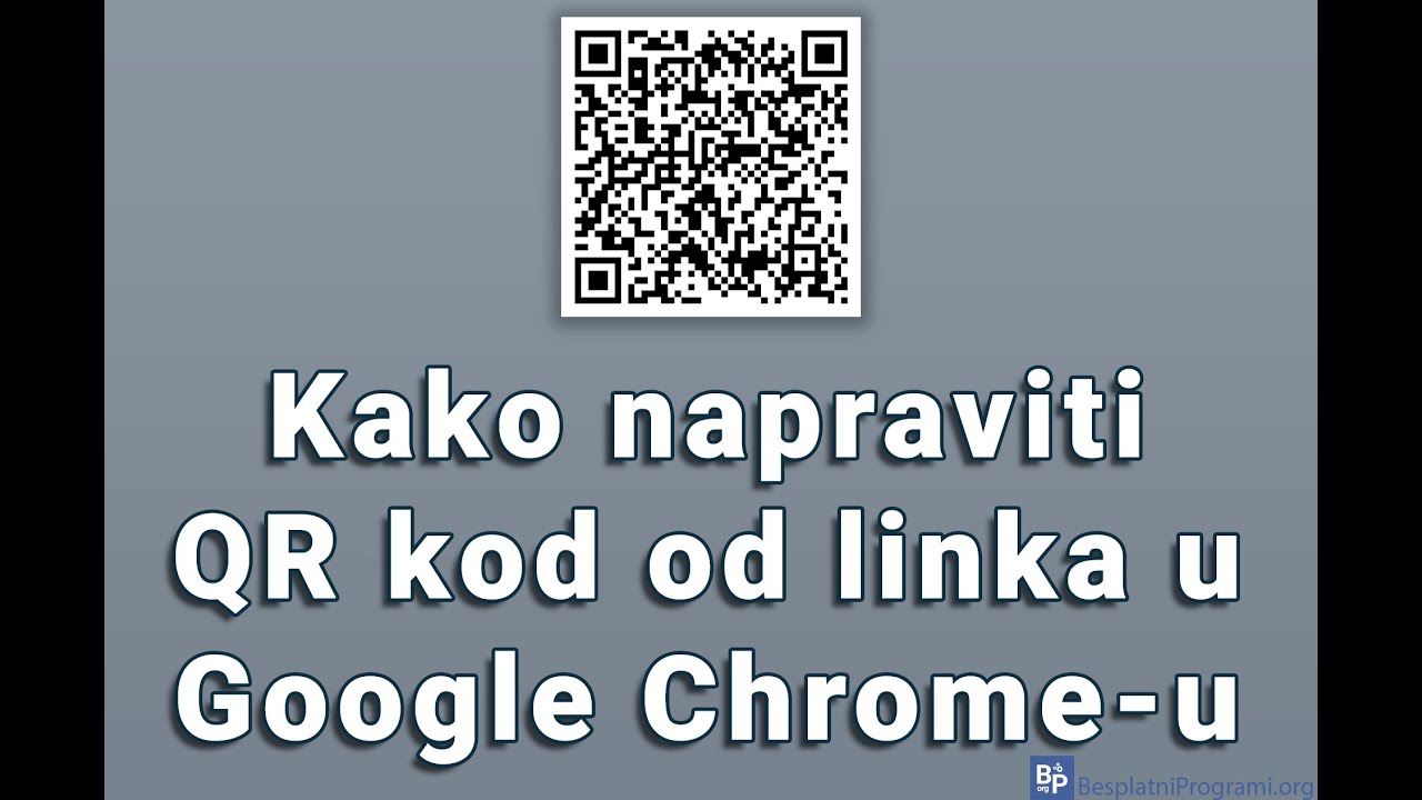 Kako napraviti QR kod od linka u Google Chrome-u
