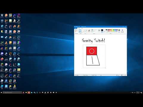 Hidden Gravity Switch Windows 10 MS Paint Easter Egg