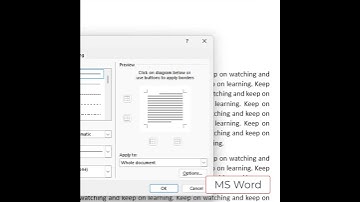 MS Word Page Border