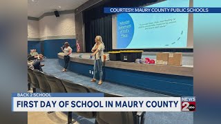 First day of school in Maury County