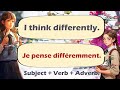 60 French Sentences with Adverbs (B1 Level) | Subject Verb Adverb Practice